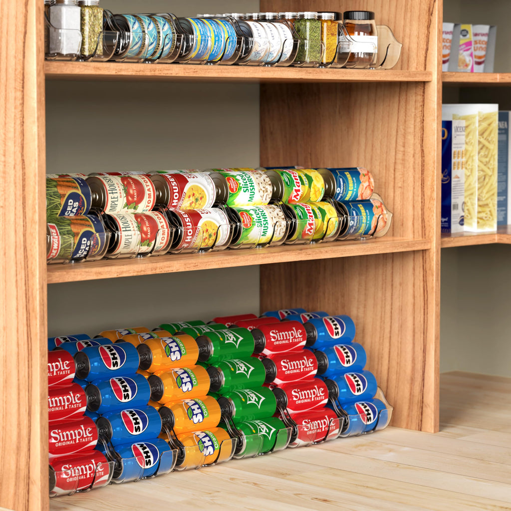Simple Houseware Soda Can Organizer Dispenser for Refrigerator/Pantry